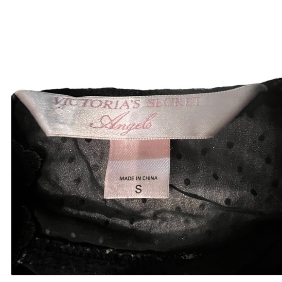 Victoria's Secret Angels Lace Floral Swiss Dot Nightie Small - Picture 5 of 8